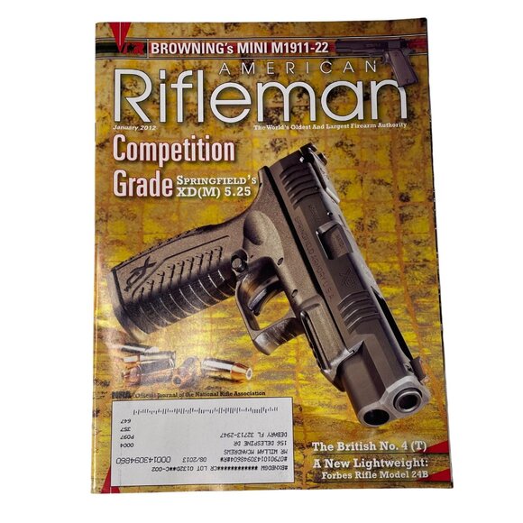 American Rifleman NRA Magazine January 2012 Vol 160 No 1 u National Rifle Associ - Picture 1 of 10